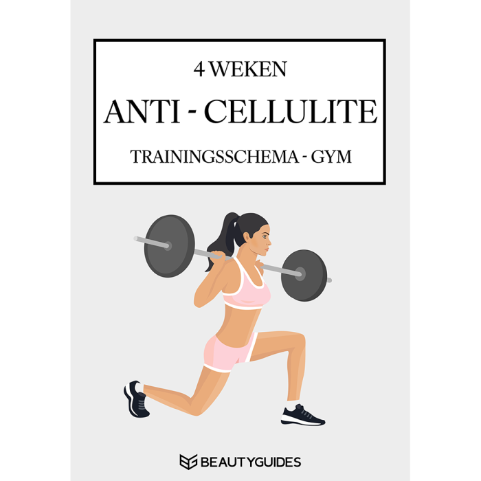 Anti cellullite trainingsschema gym